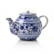 Ceramic Infuser Teapot - Indigo Bloom - Ecotienda La Chiwi