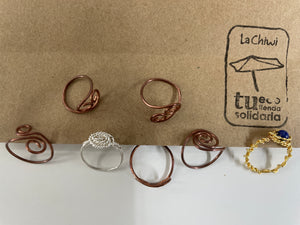 Hand-twisted wire ring - variedad