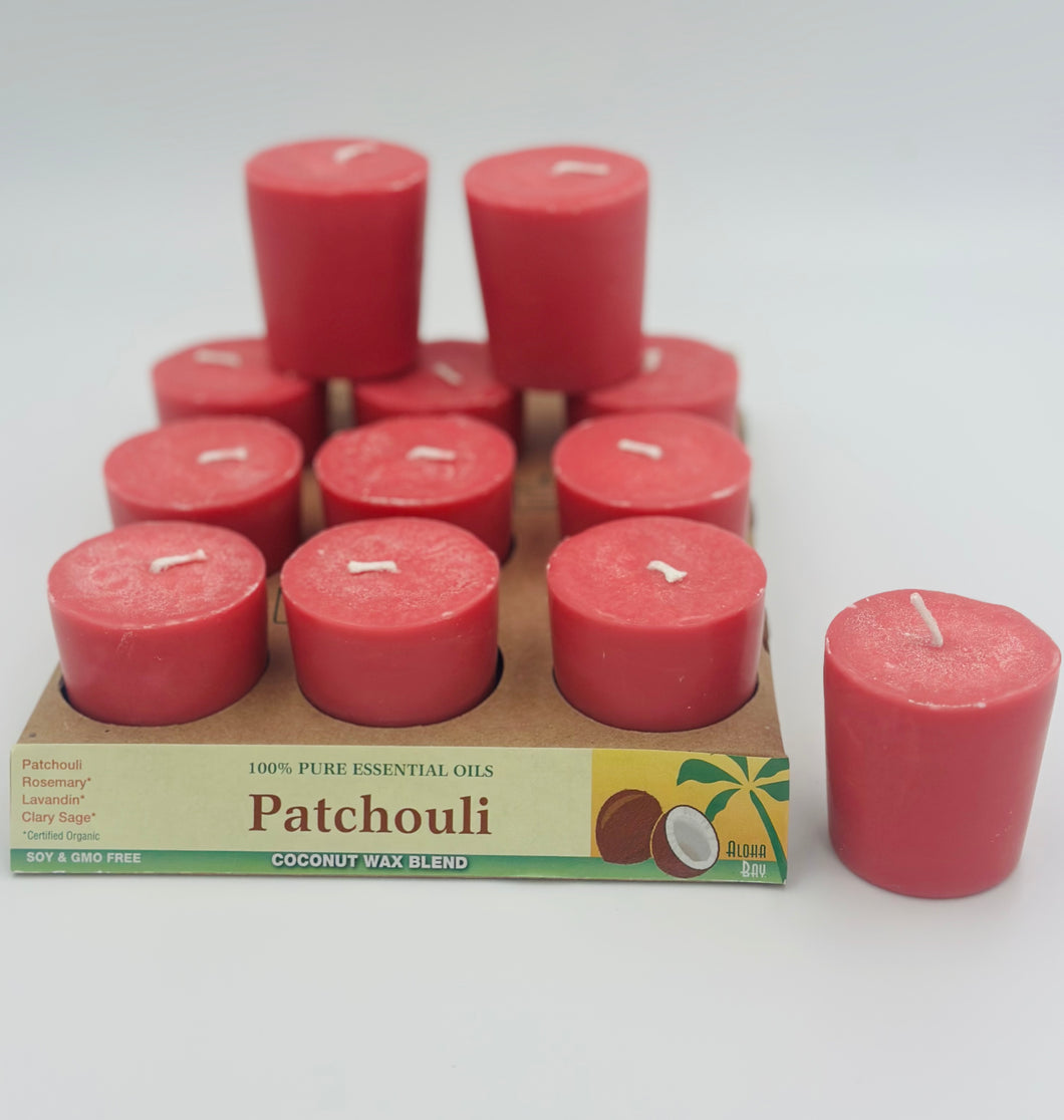 ecoCandle Coconut Wax Votive - Patchouli