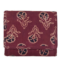 Hand Block Print Cloth trifold wallet
