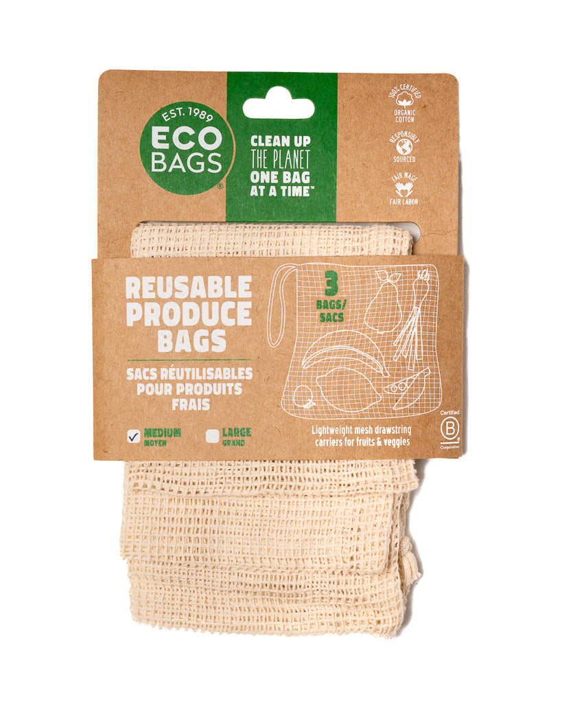 Organic Cotton Produce Bag (set of 3)