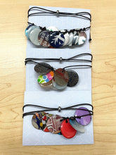 Collar circulos de papel rescatado - Variedad