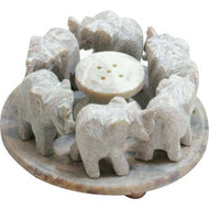 Soapstone Incense Plate - Lucky Elephant - Ecotienda La Chiwi