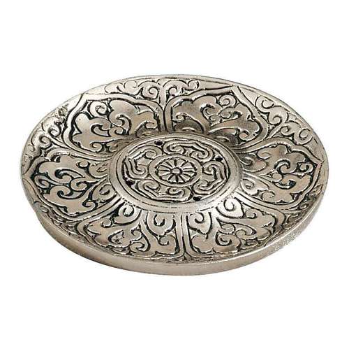 Recycled Aluminum Holder plate - lotus petal