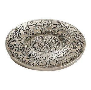 Recycled Aluminum Holder plate - lotus petal