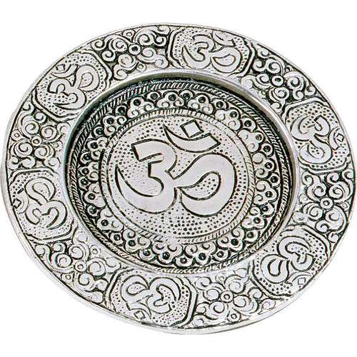 Recycled Aluminum Candle Plate - OM
