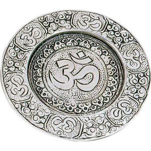 Recycled Aluminum Candle Plate - OM