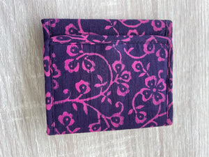 Hand Block Print Cloth trifold wallet