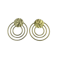 Sol stud earrings - gold - Ecotienda La Chiwi