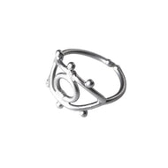 Eye to Eye ring - silver - Ecotienda La Chiwi
