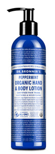 - Organic Hand & Body Lotion - peppermint