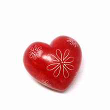 Mini Soapstone Heart - RED
