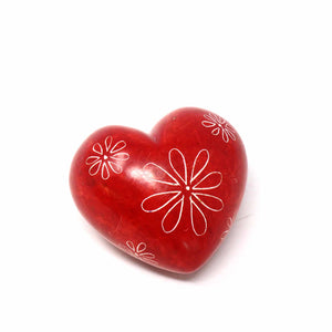 Mini Soapstone Heart - assorted colors