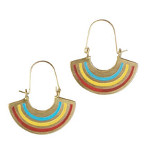 Sky hoop earrings - rainbow - Ecotienda La Chiwi
