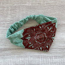 Mandala Art headband - menta