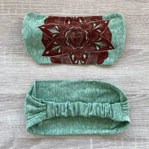 Mandala Art headband - menta