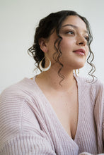 Rajani Crescent hoop earring set - mother of pearl
