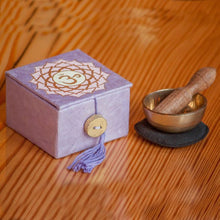 Mini Meditation Bowl Box: 2" Crown Chakra