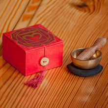 Mini Meditation Bowl Box: 2" Root Chakra