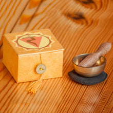 Mini Meditation Bowl Box: 2" Solar Plexus Chakra