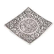 Recycled Aluminum Holder plate - square mandala - Ecotienda La Chiwi
