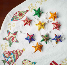 Recycled Sari Star garland