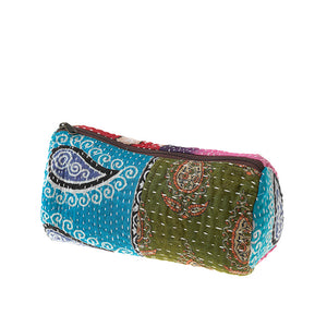 Recycled Sari Cosmetic Travel Pouch
