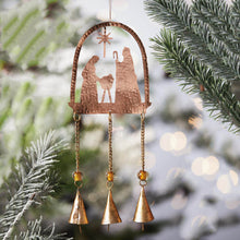 Copper Nativity bells chime