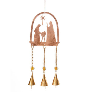 Copper Nativity bells chime