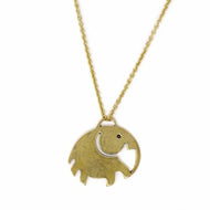 Elephant Brass Pendant necklace - Ecotienda La Chiwi