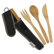 Reusable Bamboo Utensils Set with travel case - Ecotienda La Chiwi