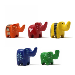 Mini Soapstone Elephant -assorted colors