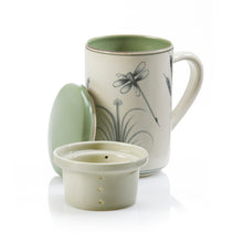 Ceramic Tea Infuser Mug - Dragonfly