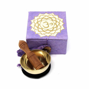 oos Mini Meditation Bowl Box: 2" Crown Chakra - Ecotienda La Chiwi
