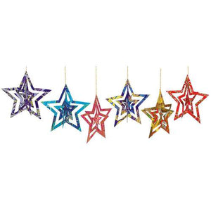 Origami Star Ornament (set of 6)