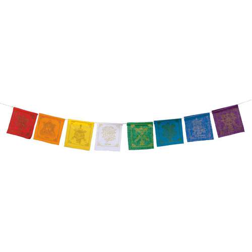 Tibetan prayer flags - Auspicious (string of 8)