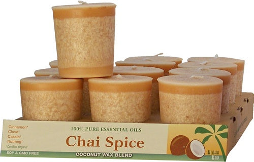 ecoCandle Coconut Wax Votive  - CHAI SPICE