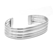Alpaca Silver Cuff Bracelet - Four Bar Design