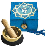 Mini Meditation Bowl Box: 2" Throat Chakra - Ecotienda La Chiwi