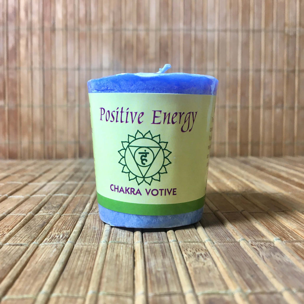Chakra Votive ecoCandle - Positive Energy Visuddha