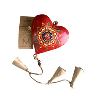Henna Treasure Bell Chime - Heart - Ecotienda La Chiwi