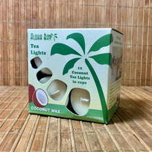 Unscented Coconut Wax Tea Lights - Cream (box of 12)