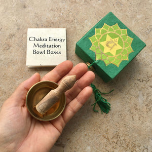 oos Mini Meditation Bowl Box: 2" Heart Chakra - Ecotienda La Chiwi