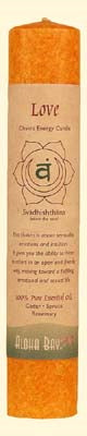 Chakra pillar ecoCandle - Love Svadhisthana