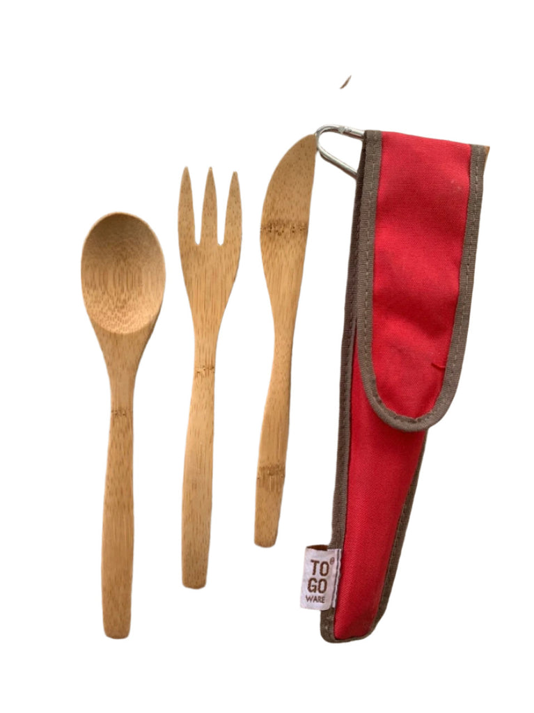 Reusable Bamboo Utensils Set with travel case Ecotienda La Chiwi